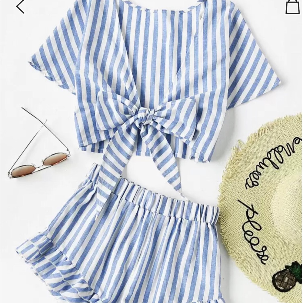 Ruffle Two Piece Set